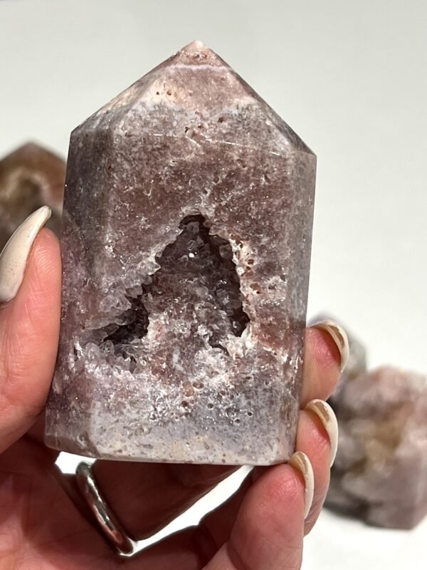 Pink Amethyst Druzy Tower