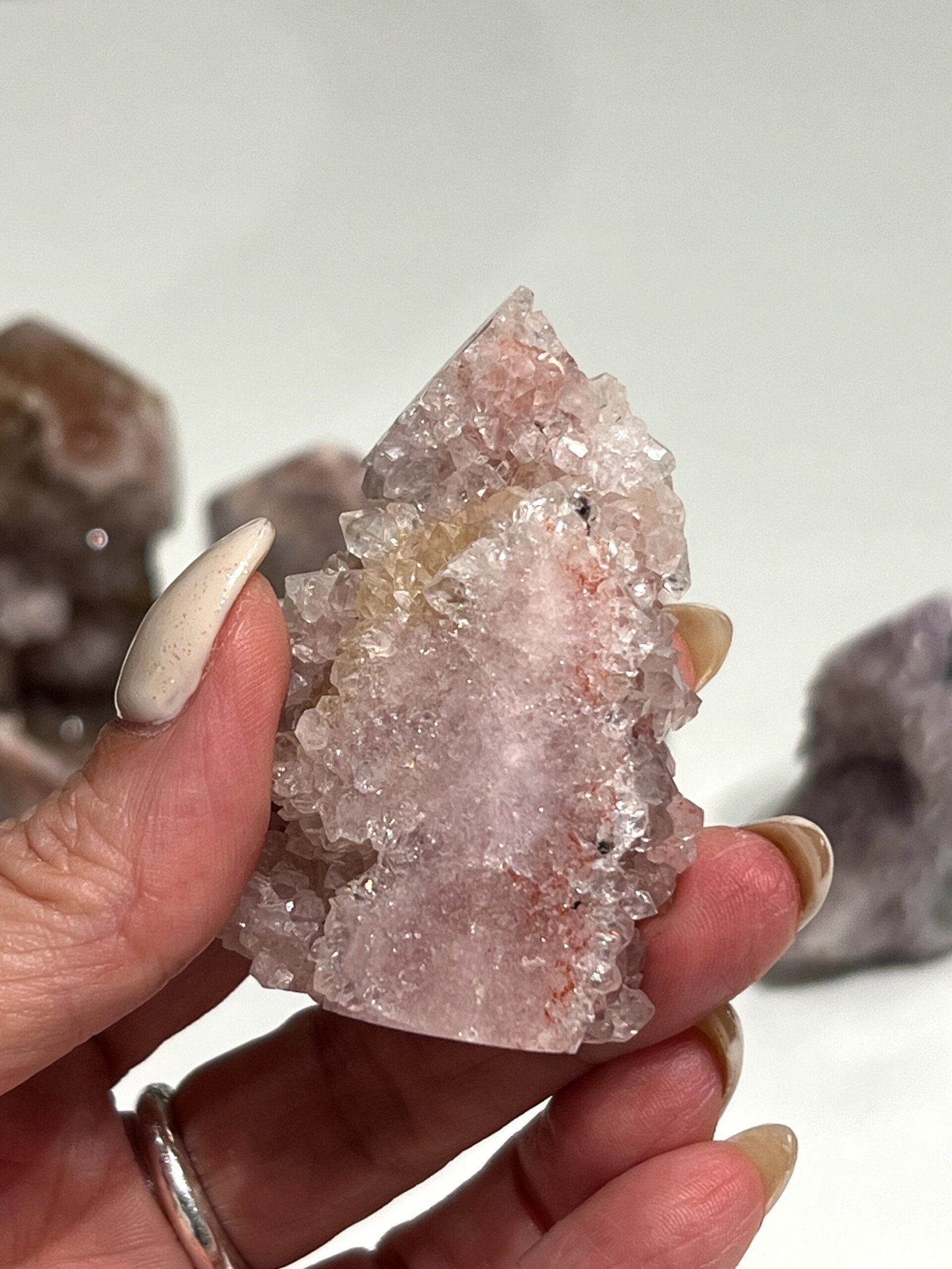 Drusy Pink Amethyst Tower 5.5cm - Image 2