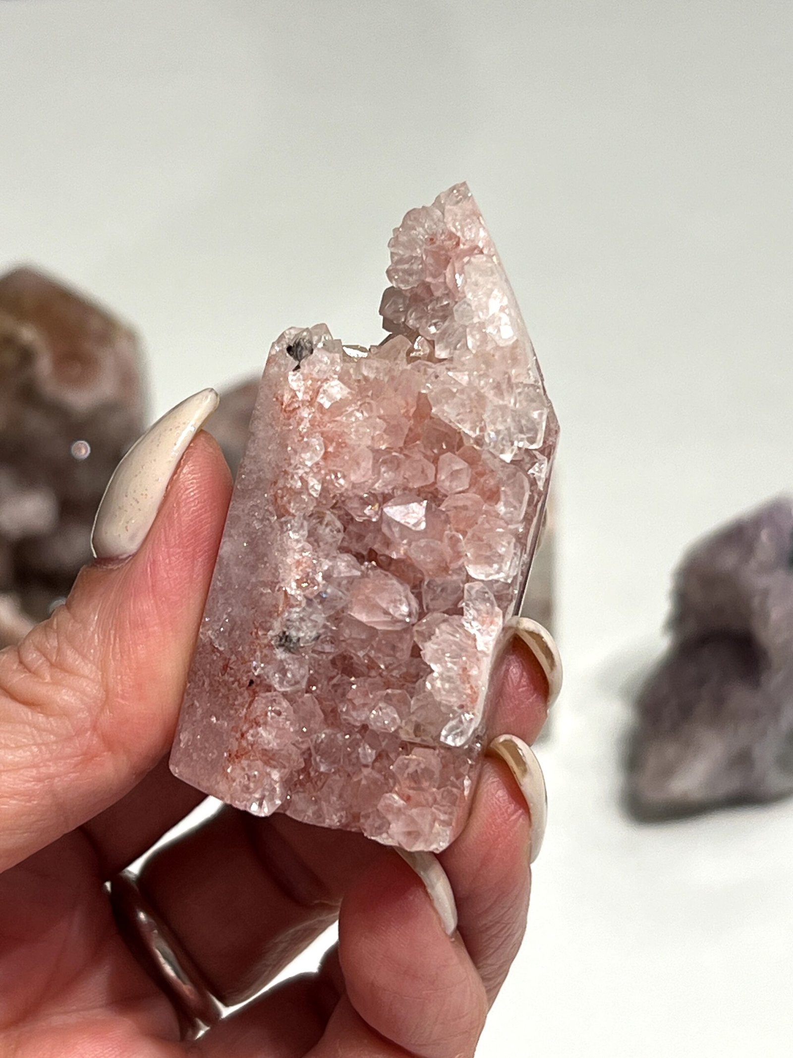 Drusy Pink Amethyst Tower 5.5cm - Image 4