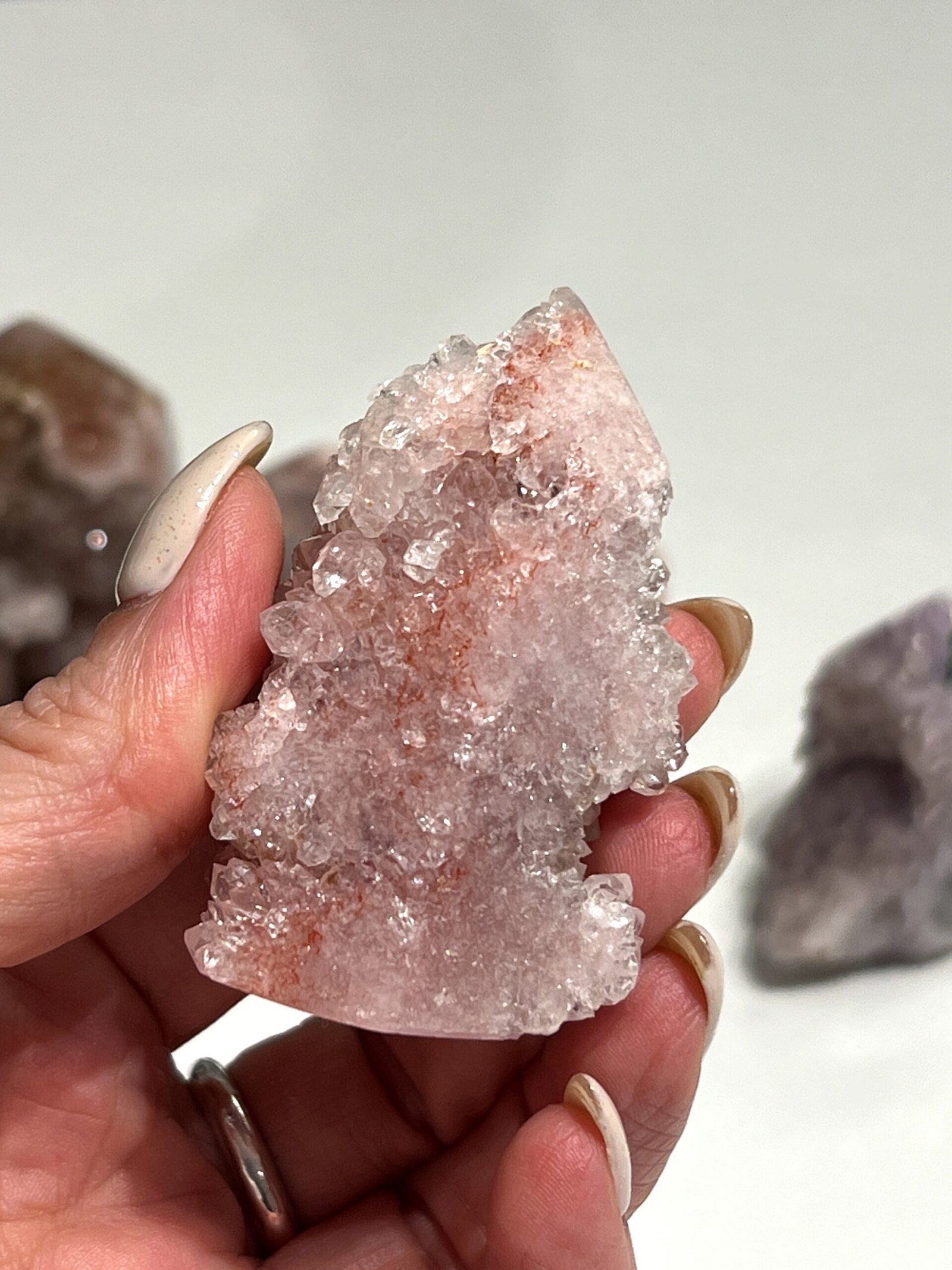 Drusy Pink Amethyst Tower 5.5cm - Image 3