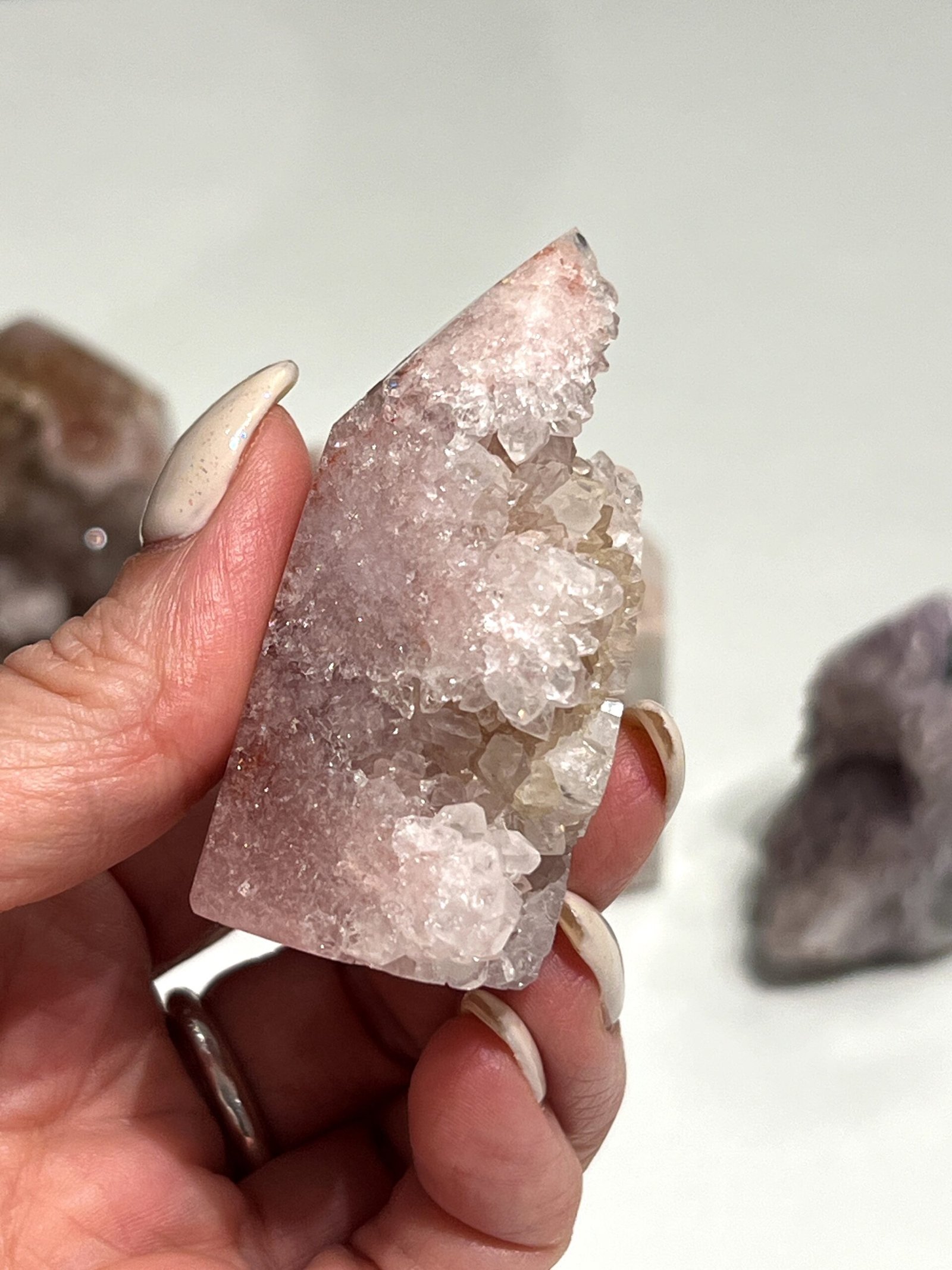 Drusy Pink Amethyst Tower 5.5cm - Image 5