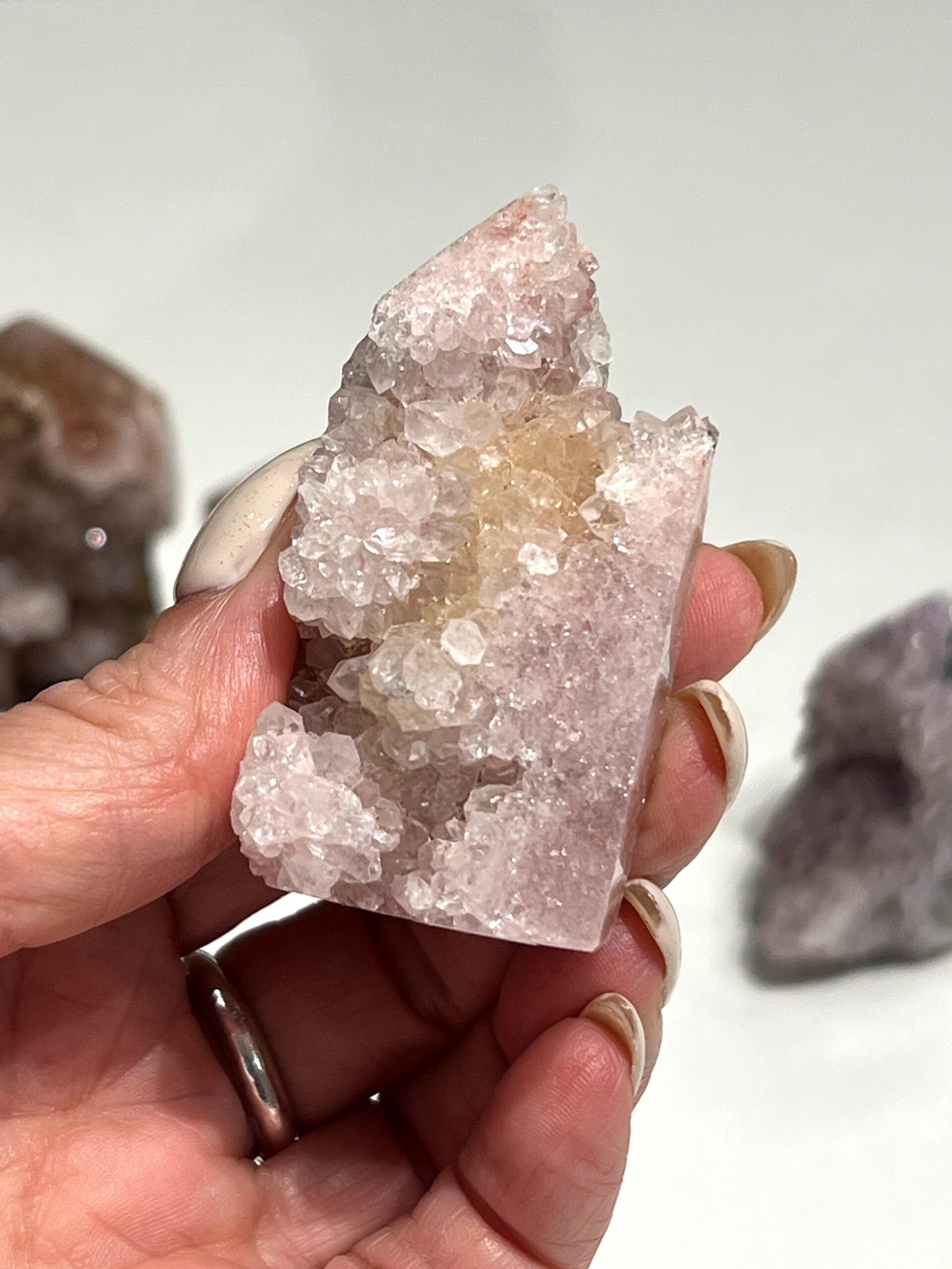 Drusy Pink Amethyst Tower 5.5cm - Image 6