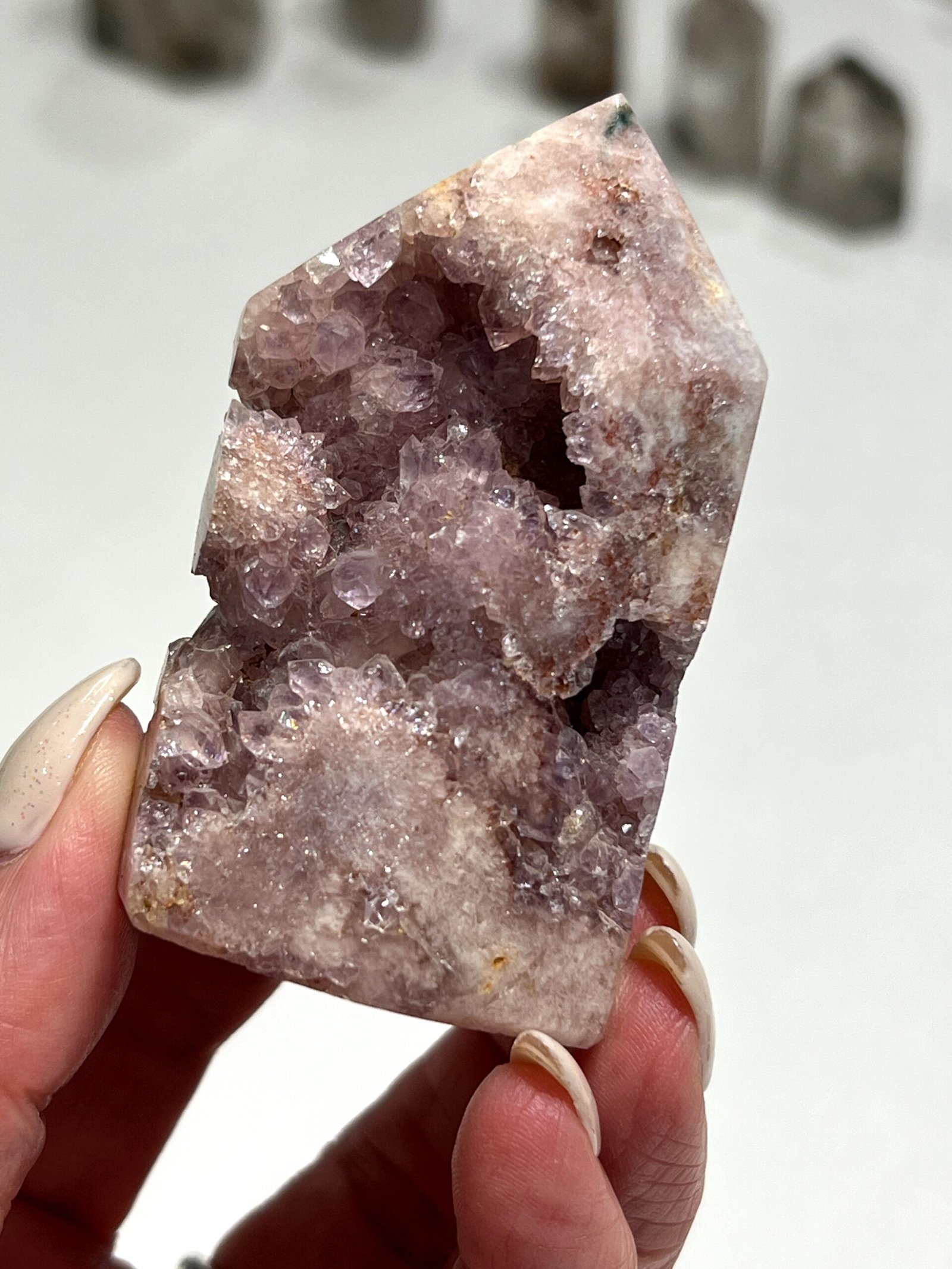 Pink Amethyst Druzy Tower - Image 2