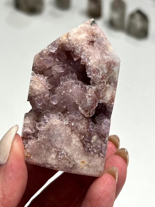 Pink Amethyst Druzy Tower